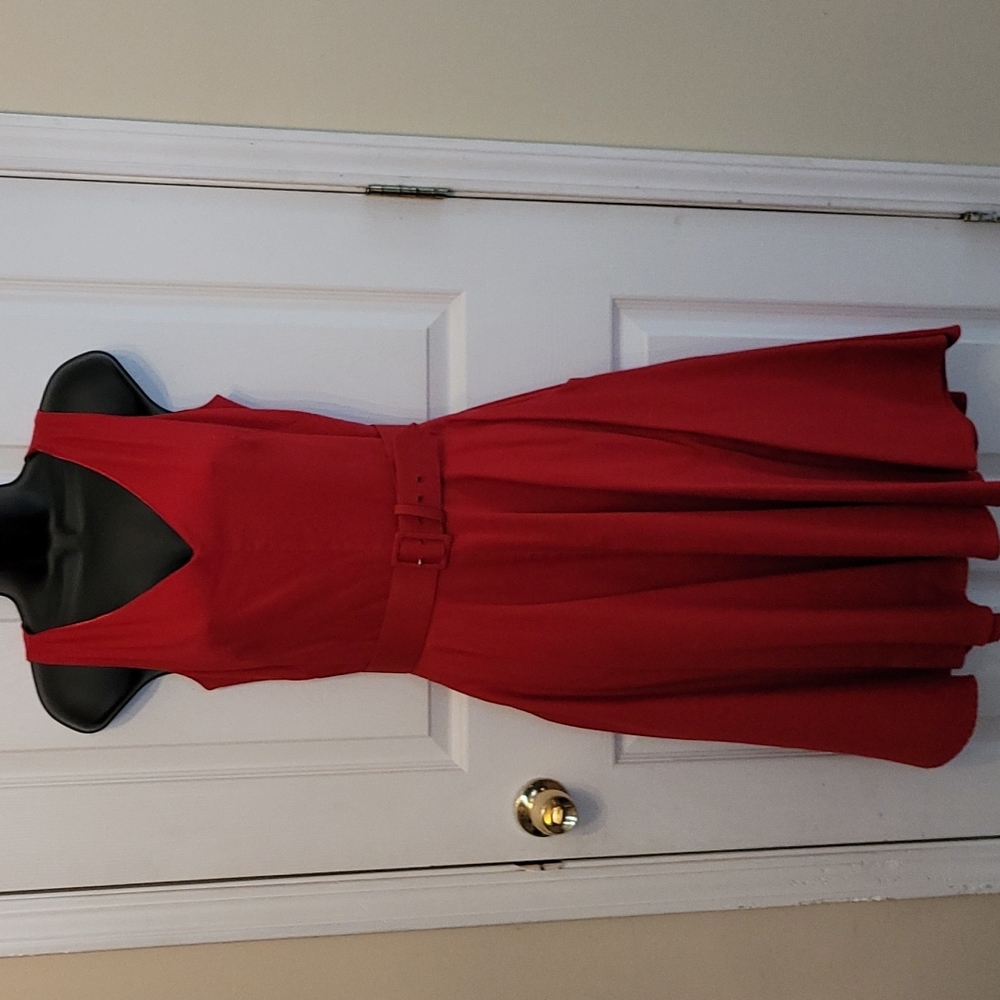 Pinup Couture/Laura Byrnes Havana dress in red size med